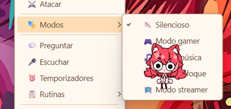 Features settings tab showing operation mode options